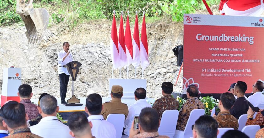 Jokowi Lakukan Groundbreaking Proyek PT Intiland Development di IKN