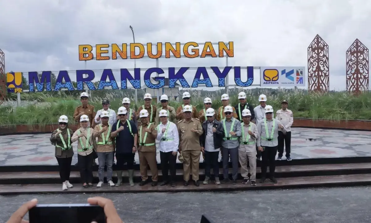 Apresiasi Camat Marangkayu Pembangunan Bendungan,Dan Harapan Kedepan nya Bisa Meningkatkan  Kesejahteraan Warga.