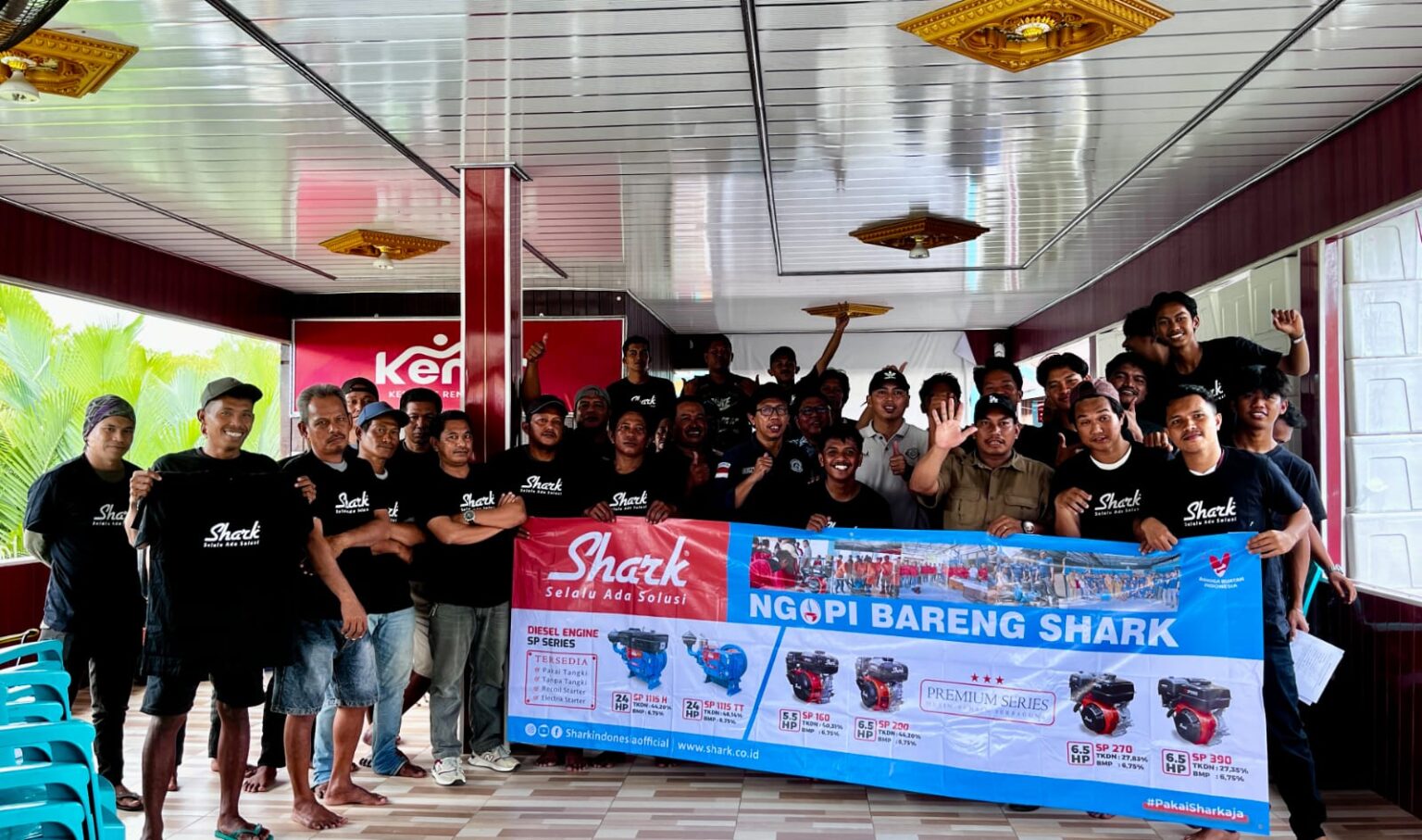 Pemkab Kukar Menggelar Bimbingan Teknis (Bimtek) Mesin Perahu Shark.
