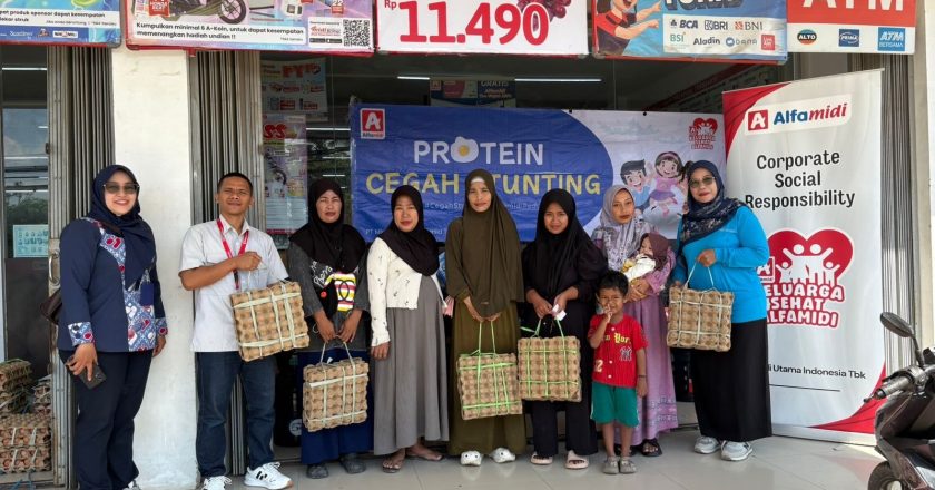 Alfamidi Salurkan 1.500 Telur untuk 25 Balita Stunting Samarinda