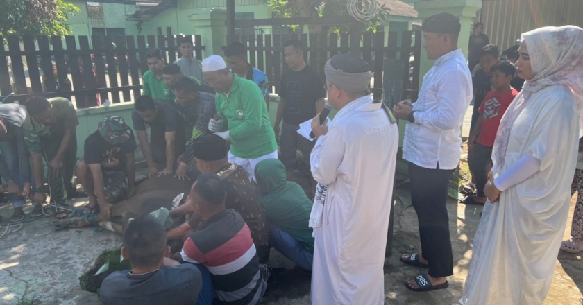 Kodim 0906/Tenggarong Adakan Kurban Sesuai Syariat Islam