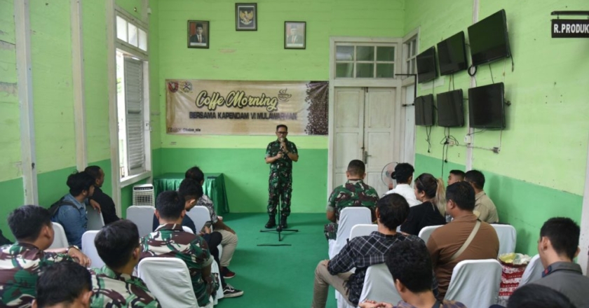 Pendam VI/Mlw Dan Rekan Awak Media Kota Balikpapan Solid Bersinergitas Mengawal Pemberitaan