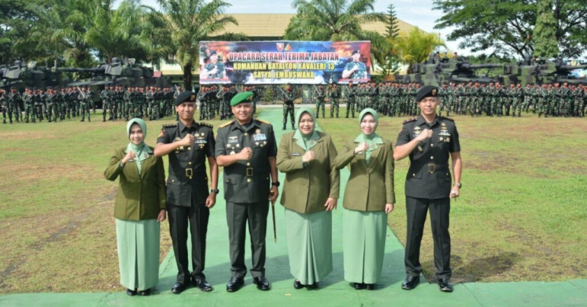 Pangdam VI/Mulawarman : Tegaskan Kesiapan Satuan, Upacara Serah Terima Jabatan di Yonkav 13/SL