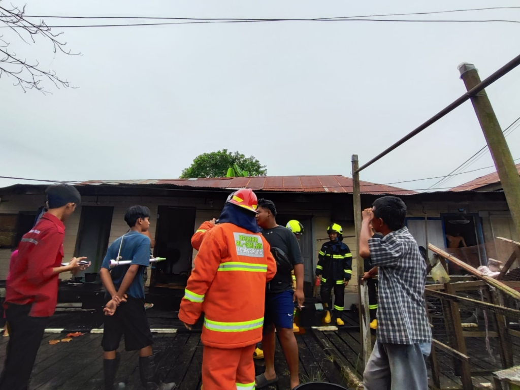 ”KEBAKARAN DI LOA IPUH” , PENYEBAB API TIMBUL BERASAL DARI TELEVISI