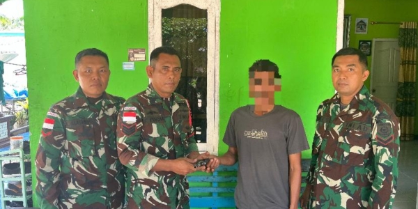 Penyerahan Senjata api rakita Ke Petugas.