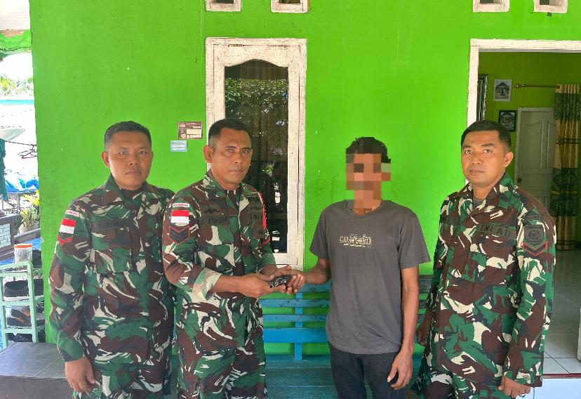 Penyerahan Senjata api rakita Ke Petugas.