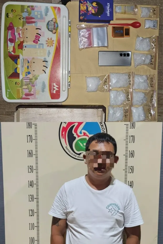 Samarinda Bebas Narkoba, Polresta Samarinda Amankan 577,71 Gram Sabu