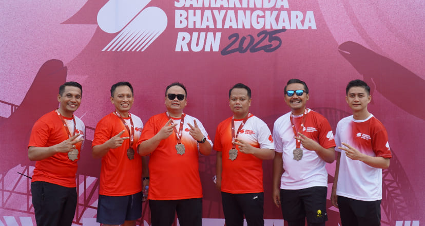 Sambut HUT Bhayangkara ke-79, Polresta Samarinda Gelar Lari Sehat