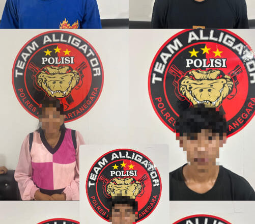 93 Tabung Gas Raib, 7 Pencuri Terkapar di Tangan Polres Kukar