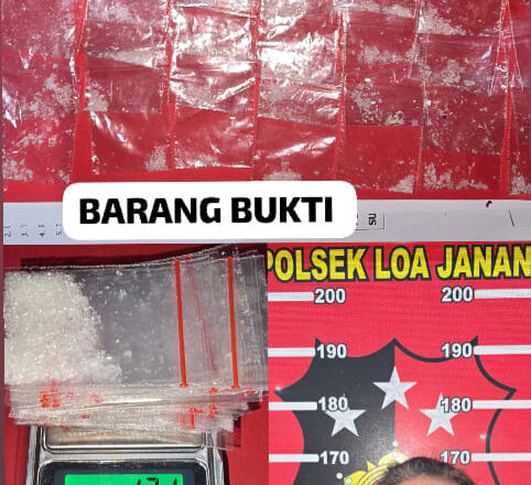 Team Garangan Grebek Residivis Sabu di Loa Janan, 48 Poket Diamankan