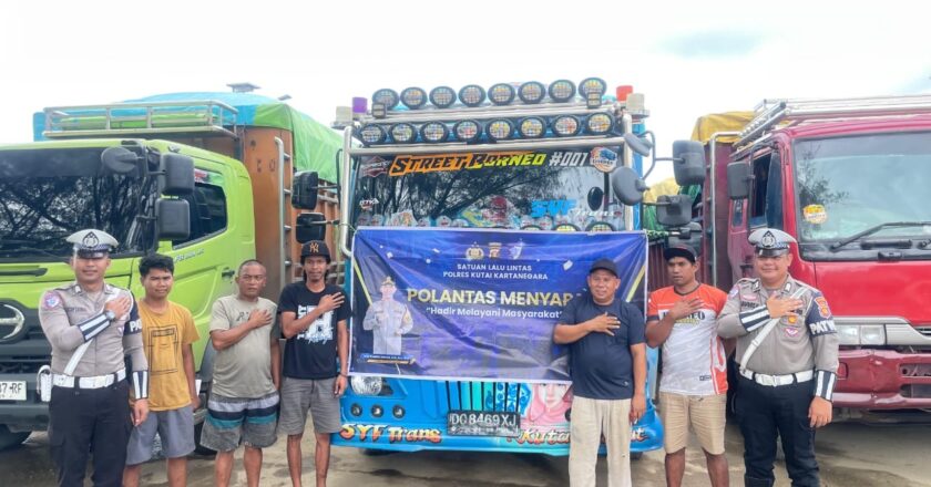 Satlantas Kukar Tekankan Kesadaran Keselamatan dan Ketertiban Sopir Truk