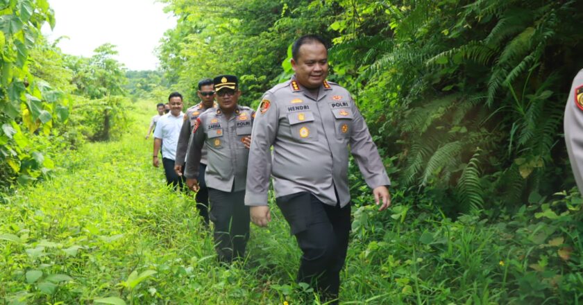 Dukung Ketahanan Pangan, Polresta Samarinda Tinjau Lahan Jagung di Sungai Pinang