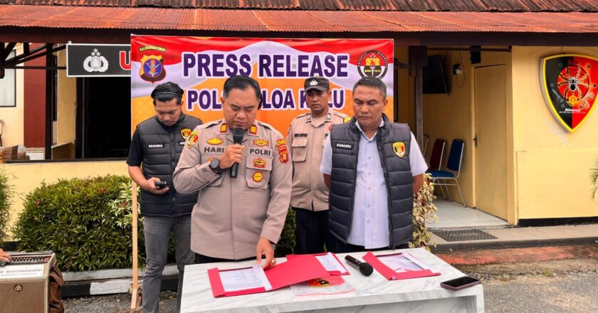 Polsek Loa Kulu Bongkar Peredaran Kayu Ilegal, Amankan Satu Pelaku dan 10 Kubik Meranti