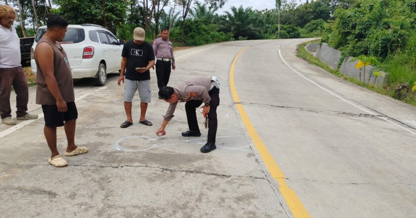 Laka Tunggal di Kilometer 28 Poros Bontang–Sangatta, Pengendara Meninggal Dunia