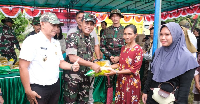 TMMD ke-127 Hadirkan Pengobatan Gratis dan Bazar Murah di Linggang Amer